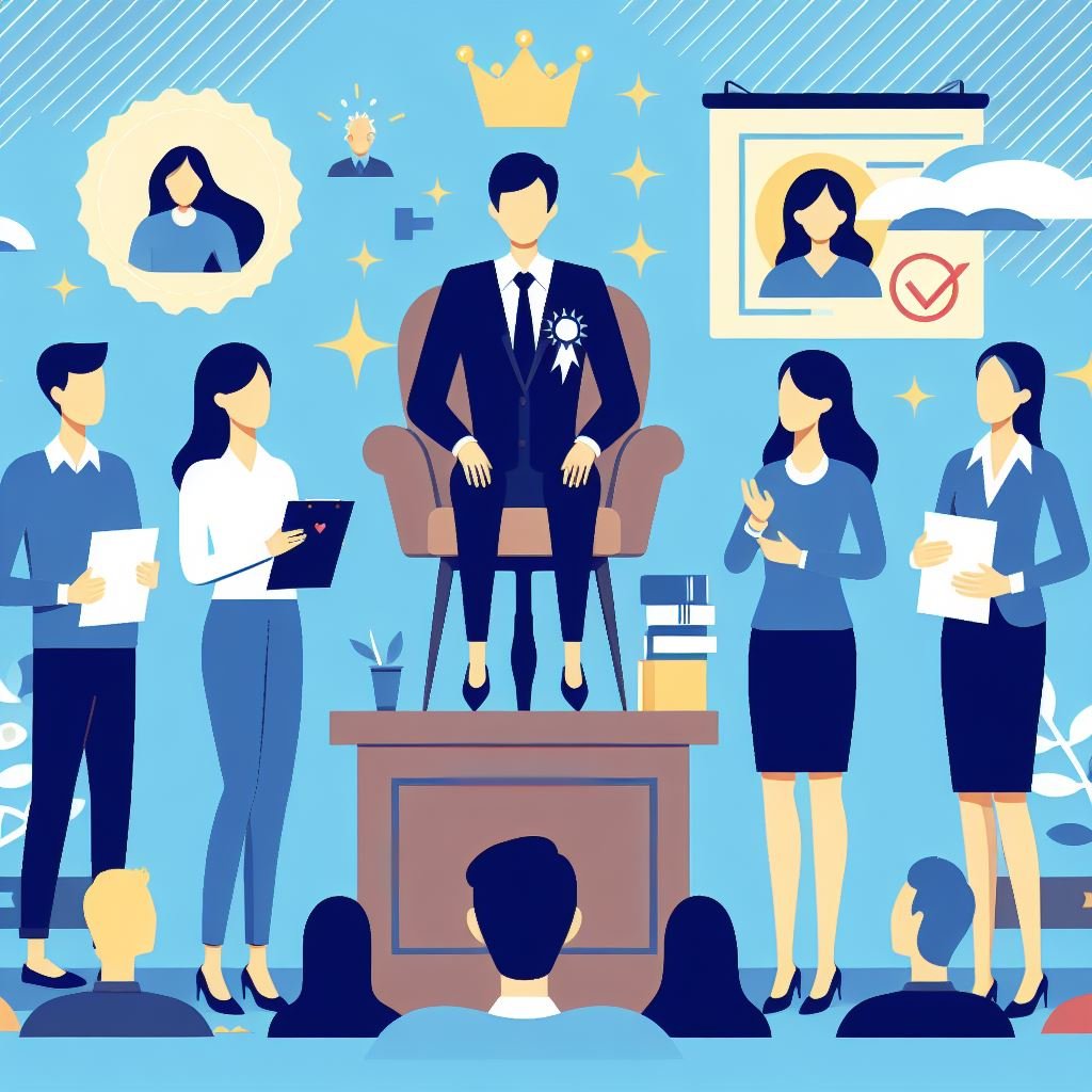 A conceptual illustration highlighting Women’s Success in the corporate world, featuring diverse female professionals in leadership roles and symbols of achievement.