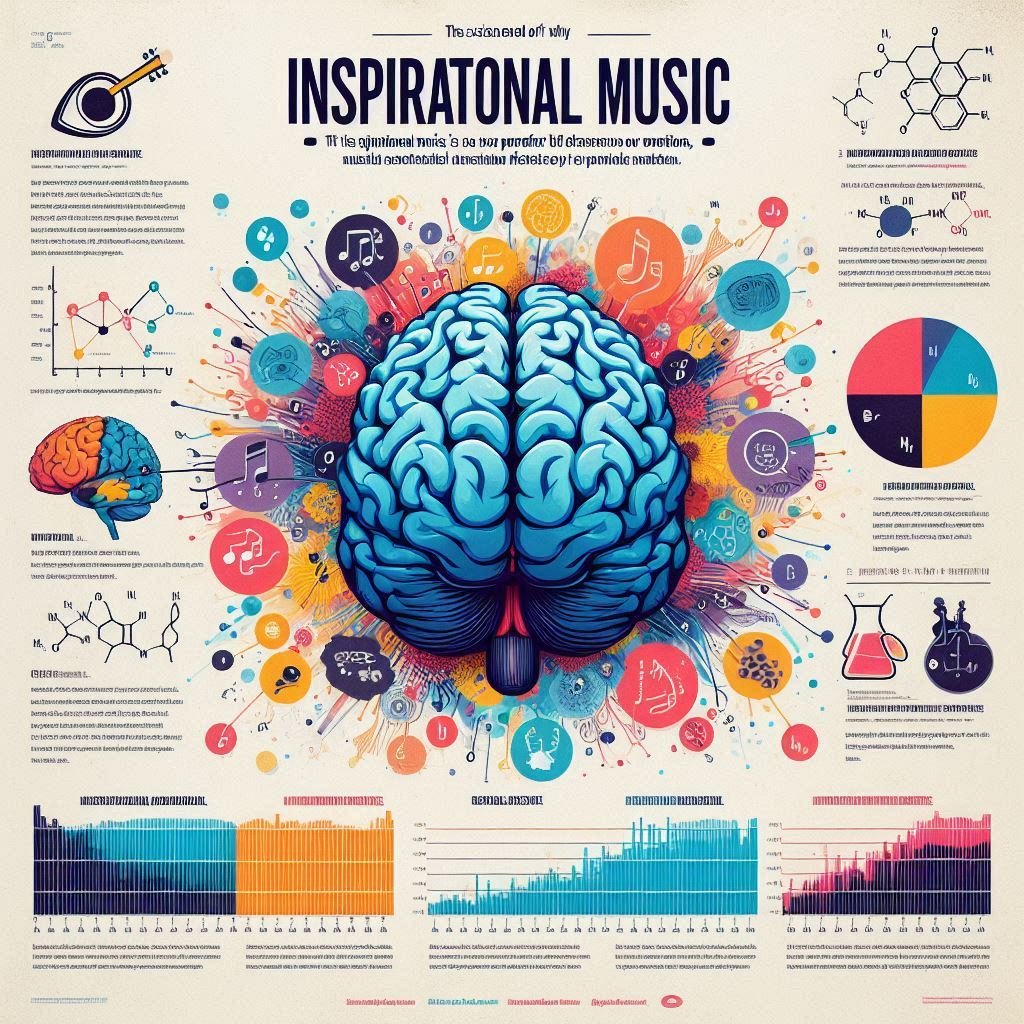 An abstract representation of the cognitive and emotional effects of inspirational music