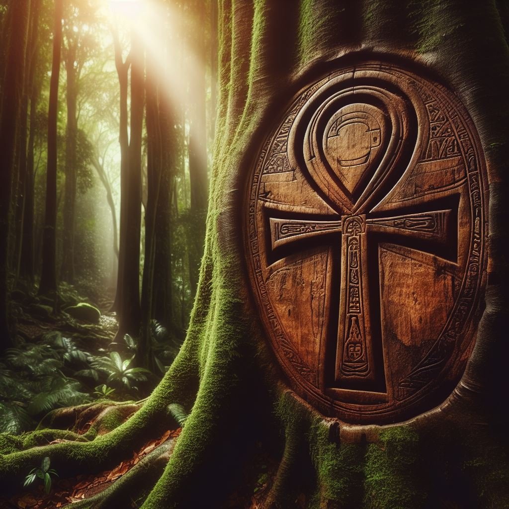 A depiction of the Ankh, an ancient Egyptian symbol